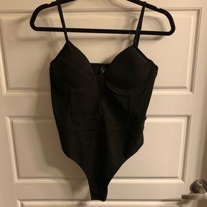 Large black bodysuit